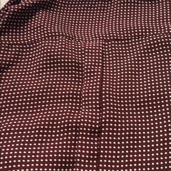 Women’s burgundy and white polka dot blouse - Picture 4 of 4